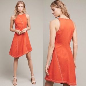 NWT Anthropologie Maeve Asymmetrical Bileu Dress